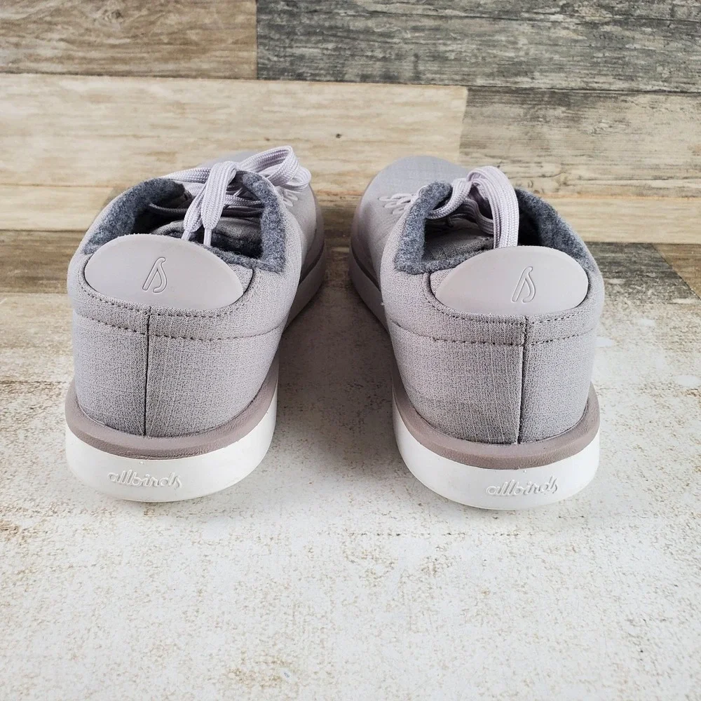 Allbirds Wool Piper Womens Shoe Sz 9 W Running Pewter Gray Woven Lace Up Sneaker